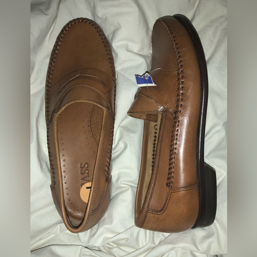 G.H. Bass 25N5 7M Reisse Tan Leather 0601 Men Penny Loafers NewWT MSRP $140.00
